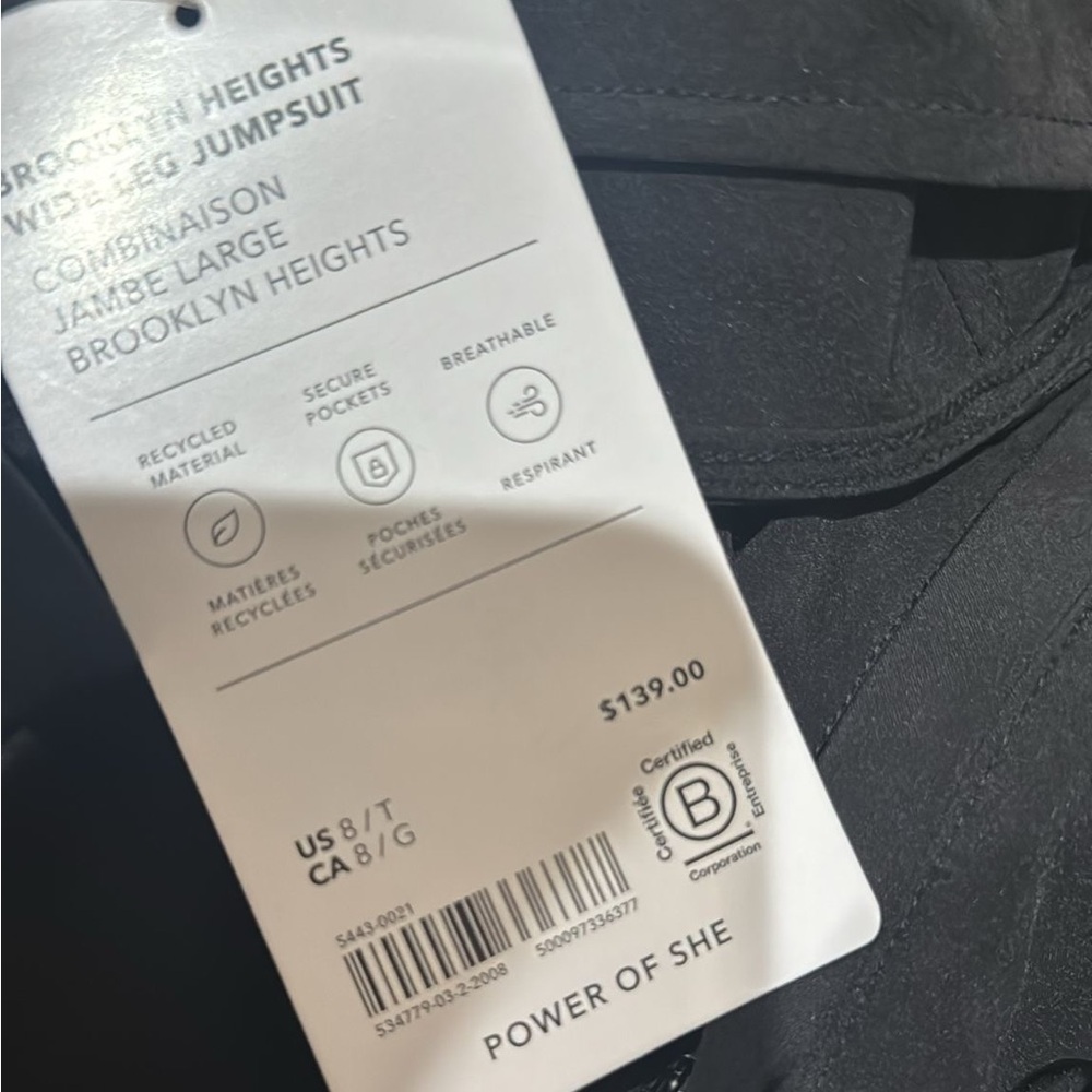 Athleta Brooklyn Heights Wide Leg Jumpsuit // Black - Picture 14 of 16